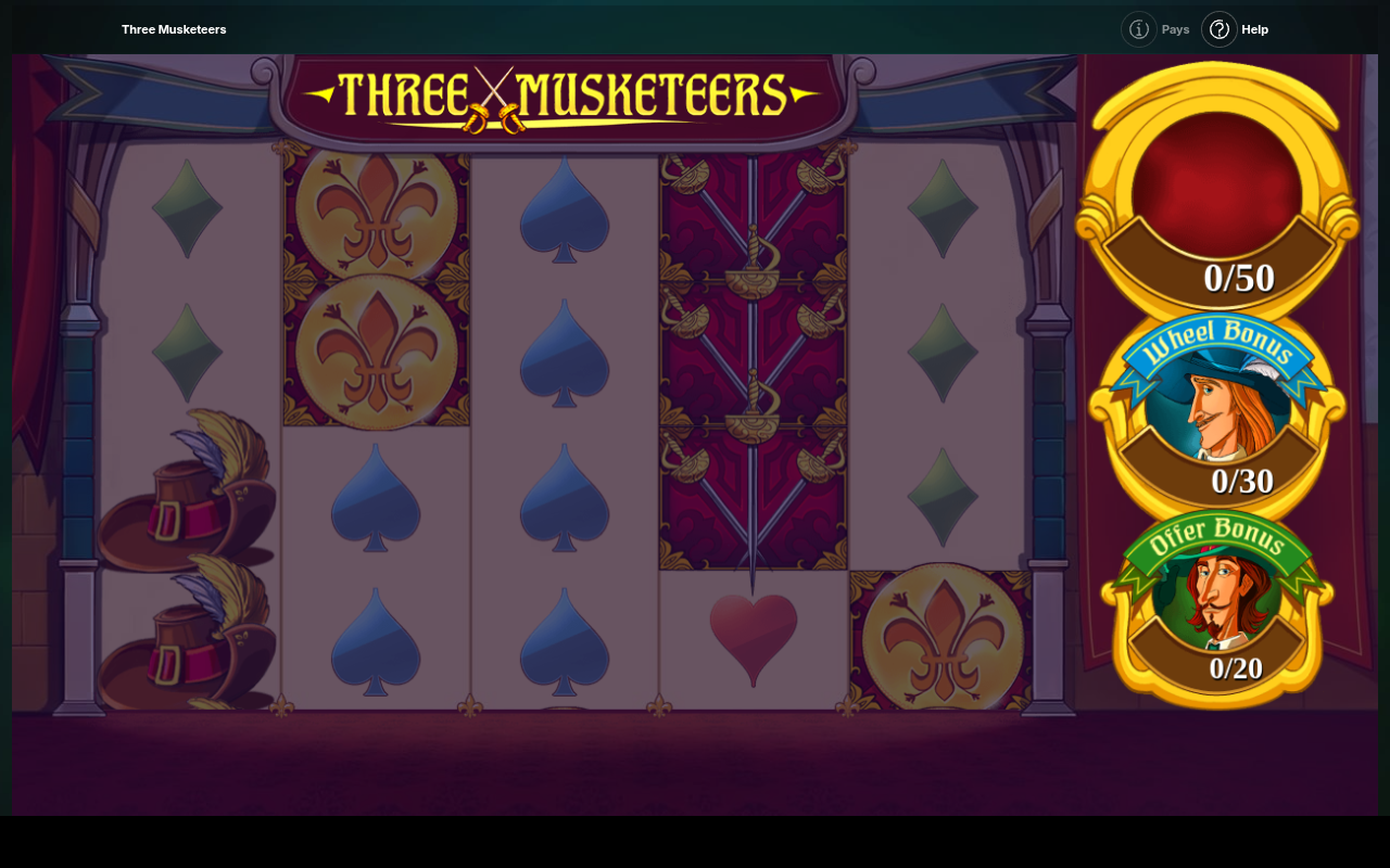 Three Musketeers base game