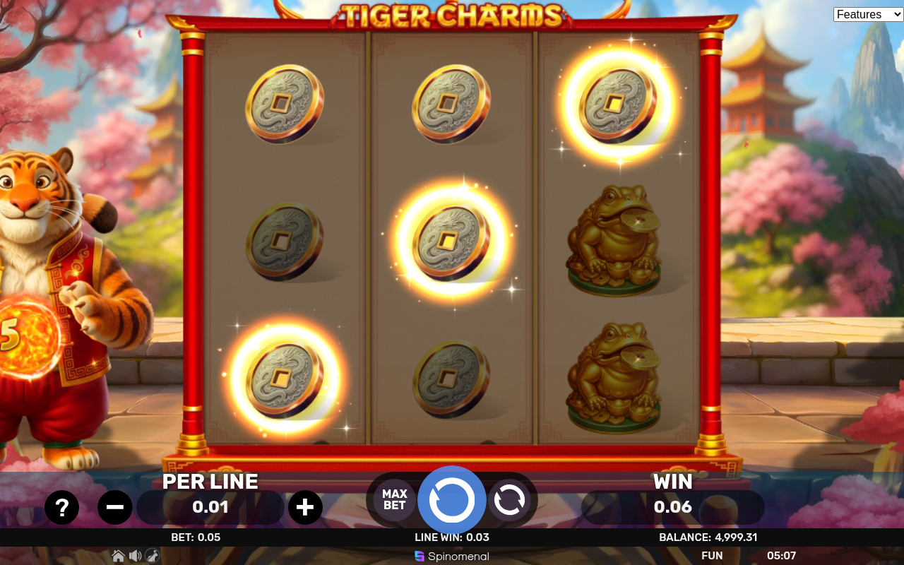 Tiger Charms gameplay