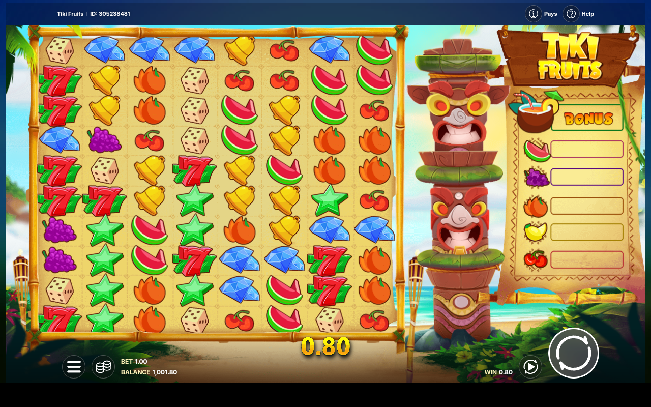 Tiki Fruits gameplay