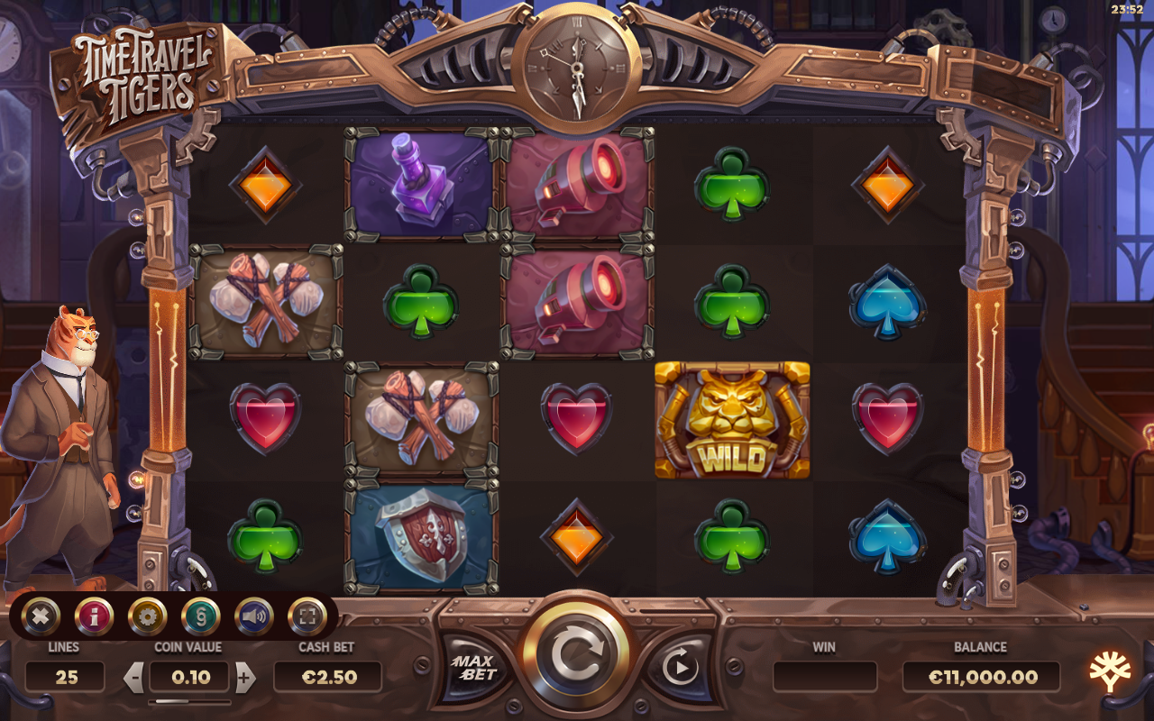 Time Travel Tigers bonus gameplay