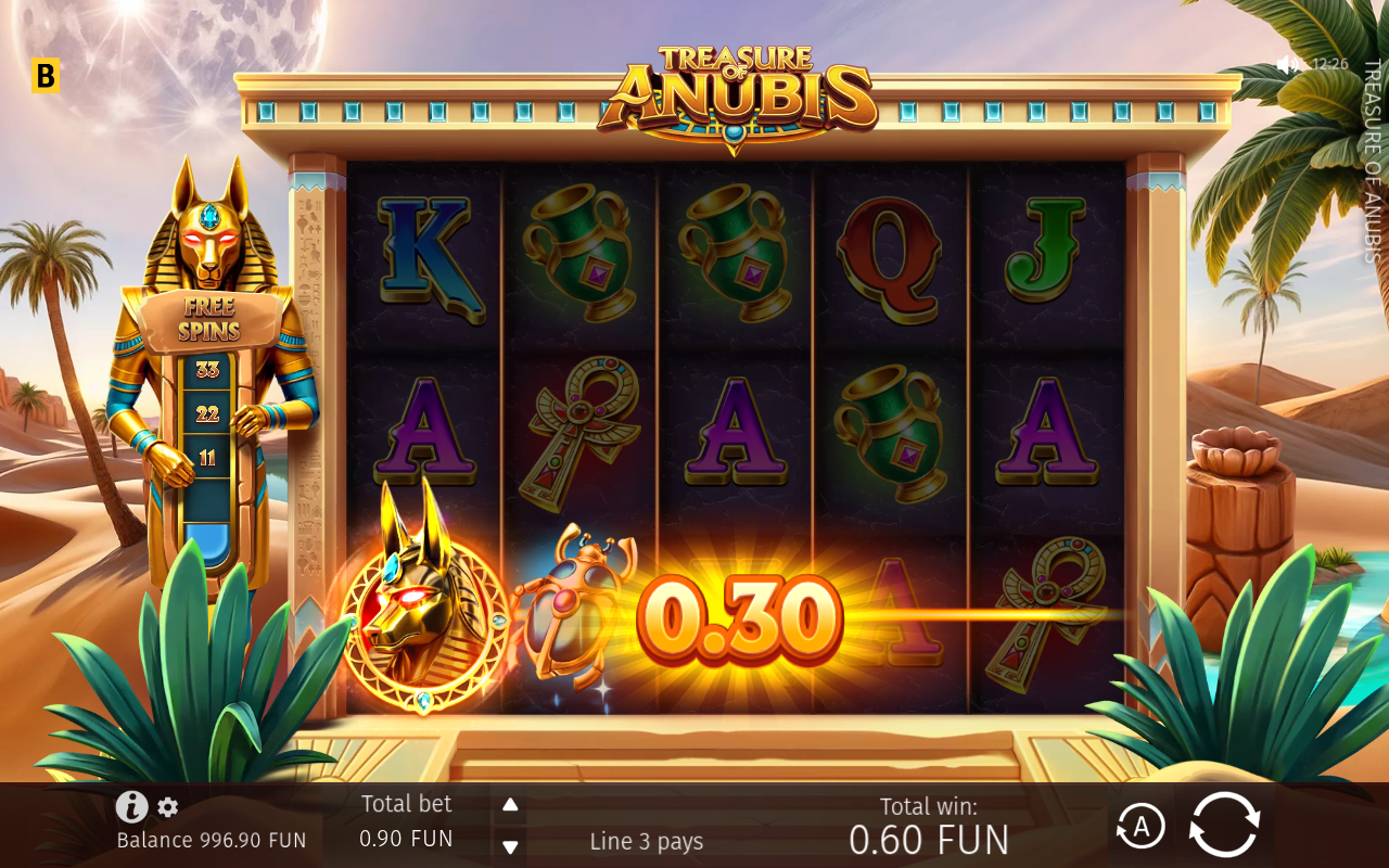 Treasure Of Anubis gameplay
