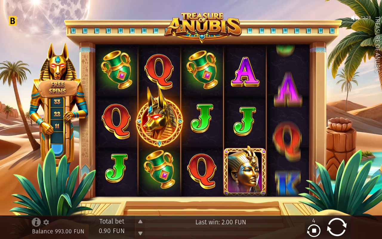 Treasure Of Anubis gameplay