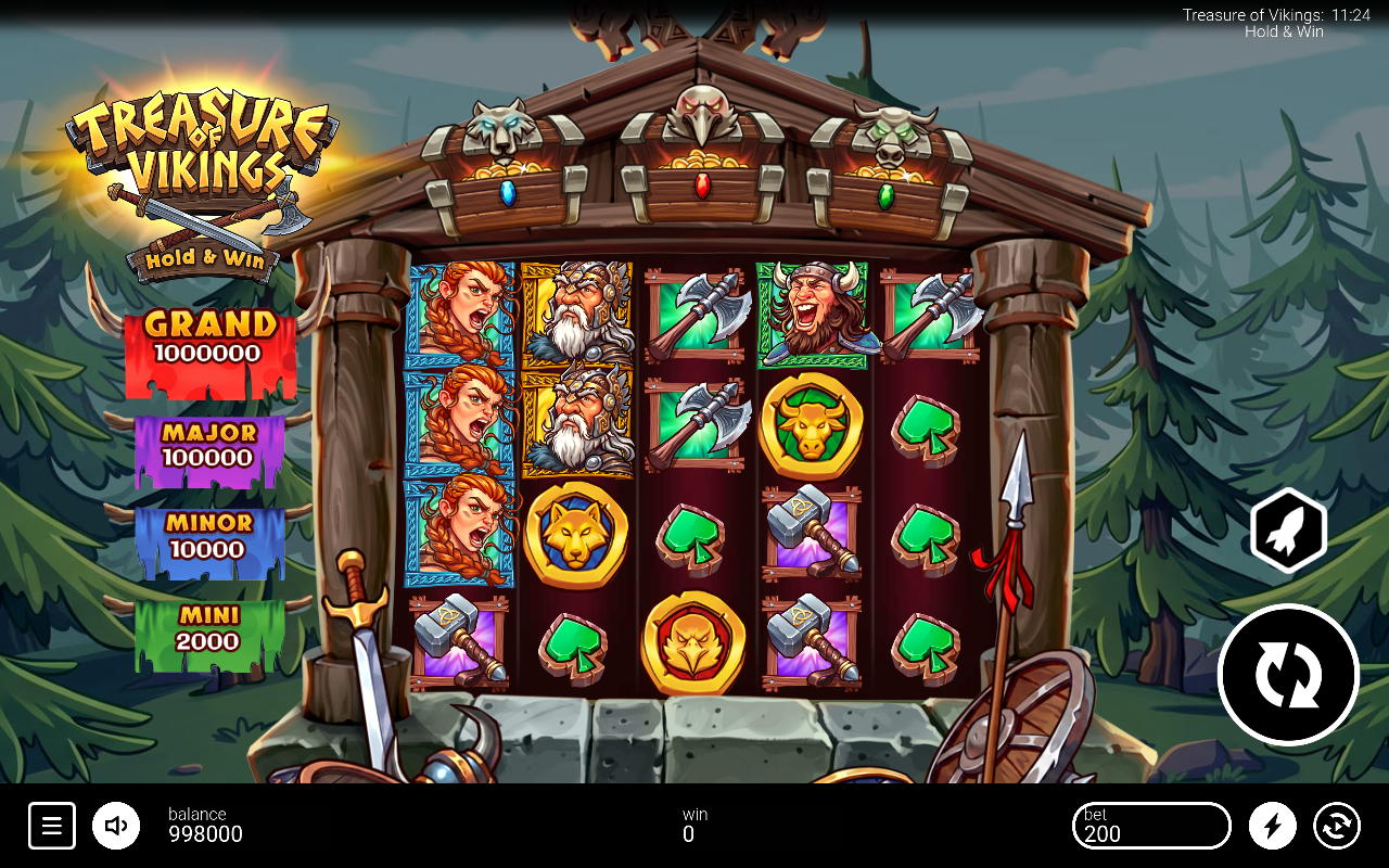 Treasure of Vikings: Hold & Win gameplay