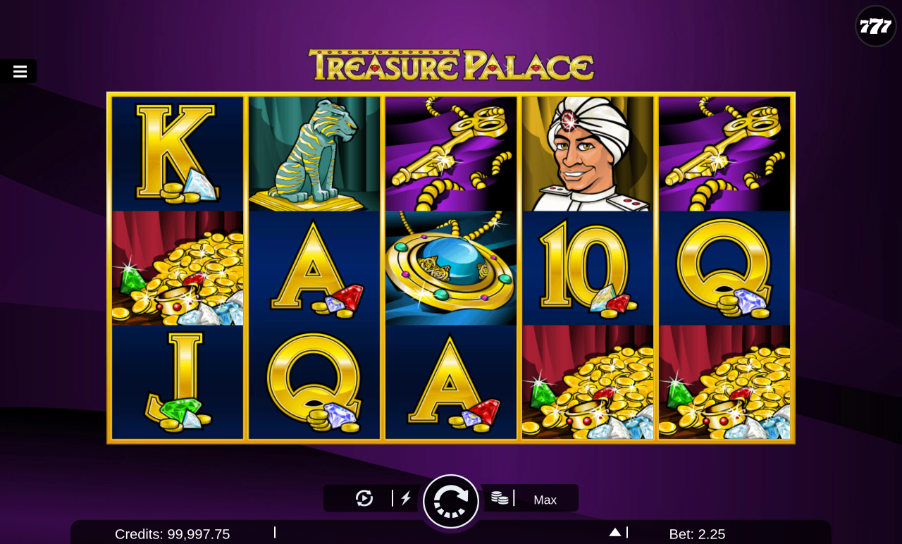 Treasure Palace gameplay