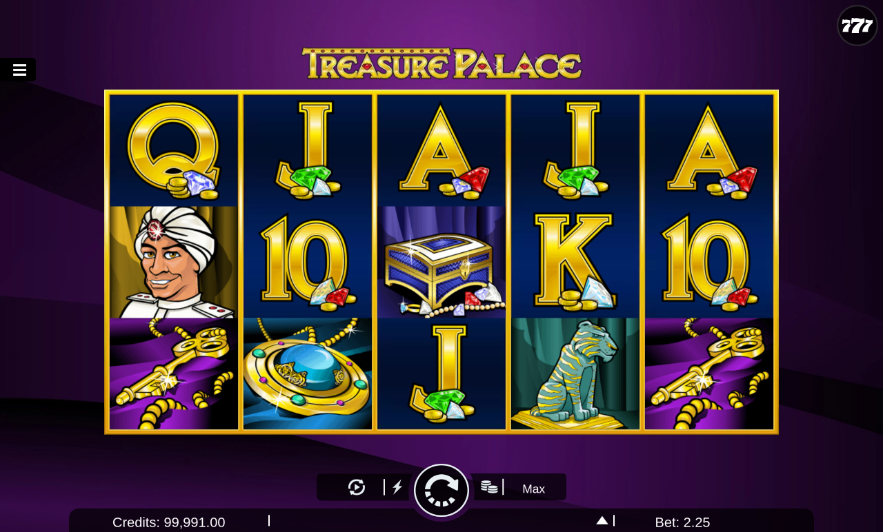 Treasure Palace gameplay