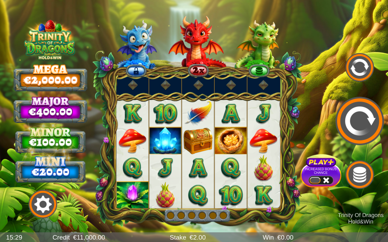 Trinity of Dragons Hold & Win base game