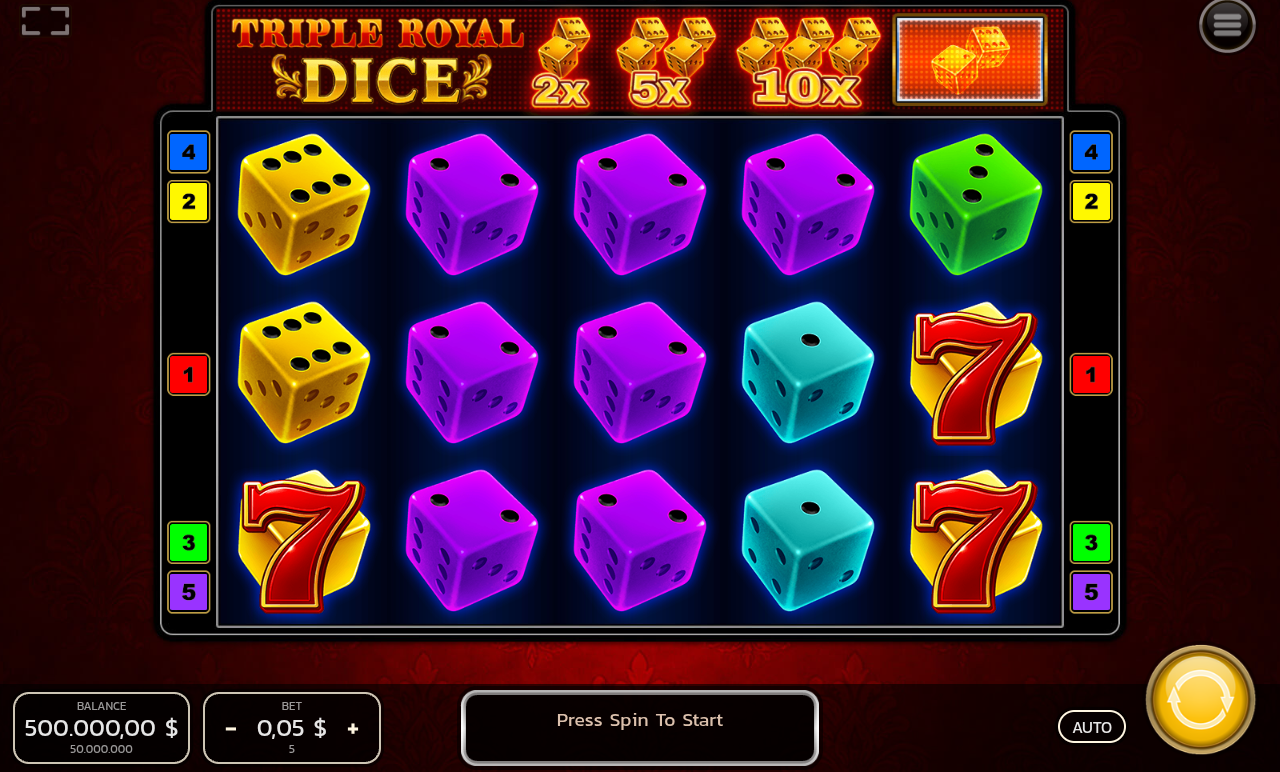 Triple Royal Dice base game
