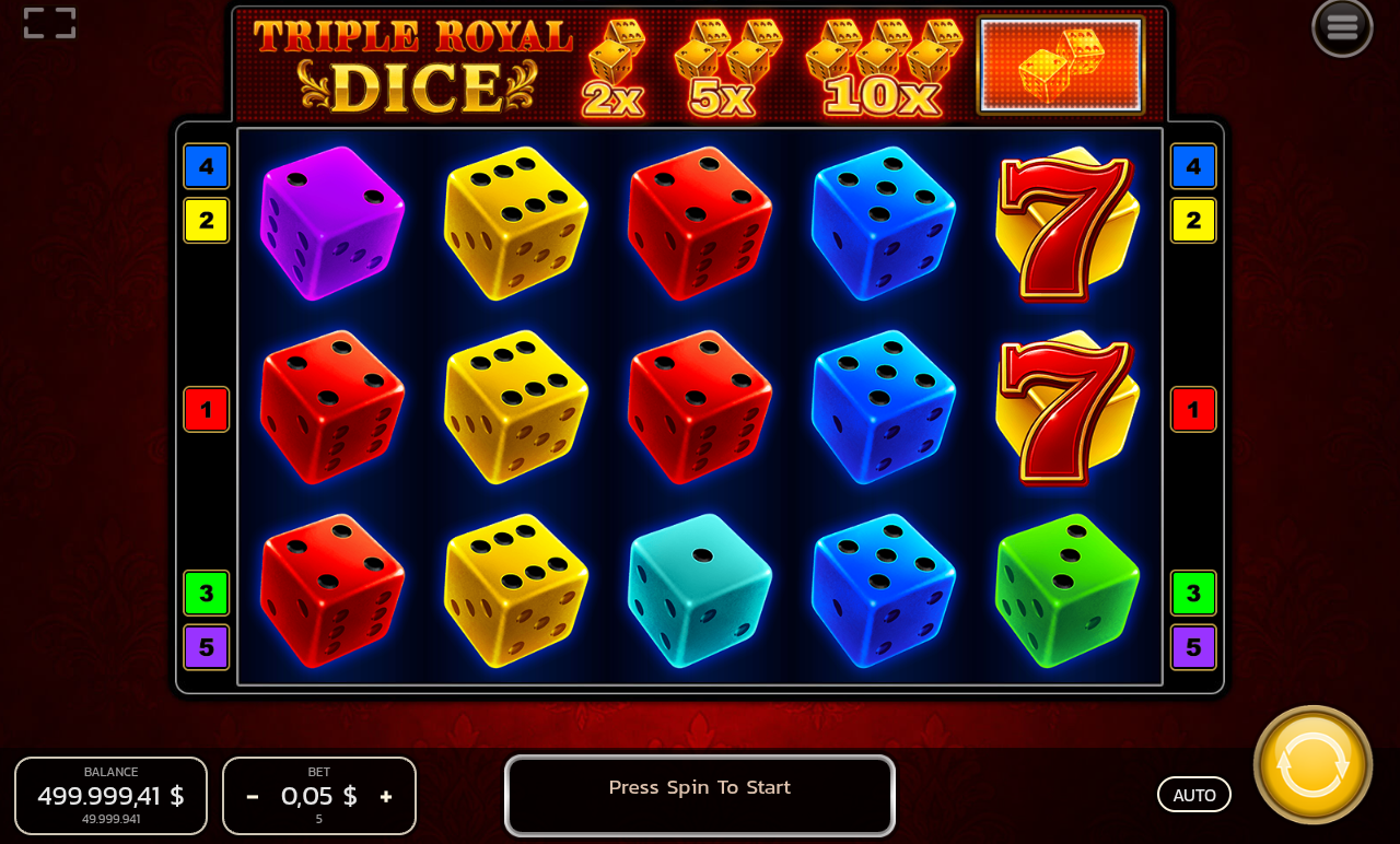Triple Royal Dice gameplay