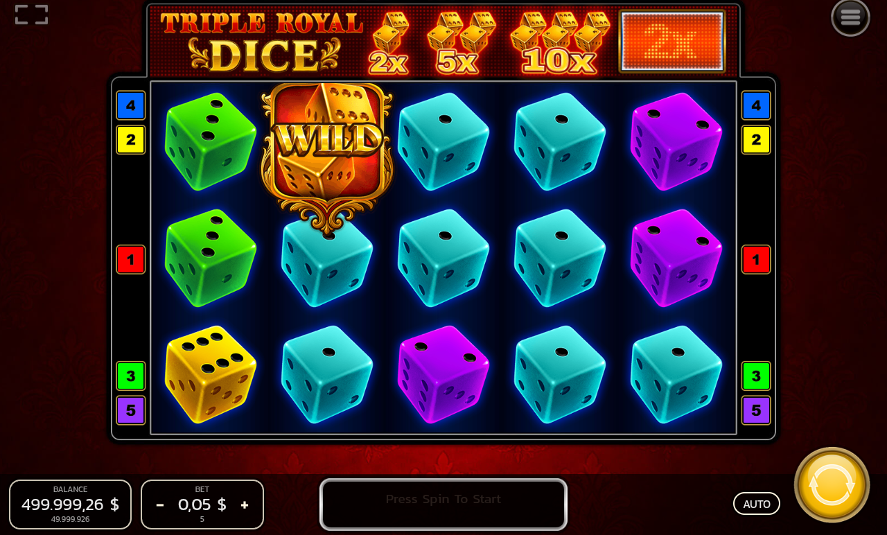 Triple Royal Dice gameplay