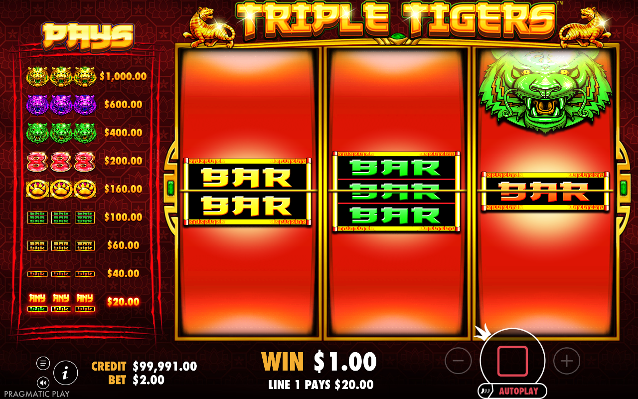 Triple Tigers gameplay