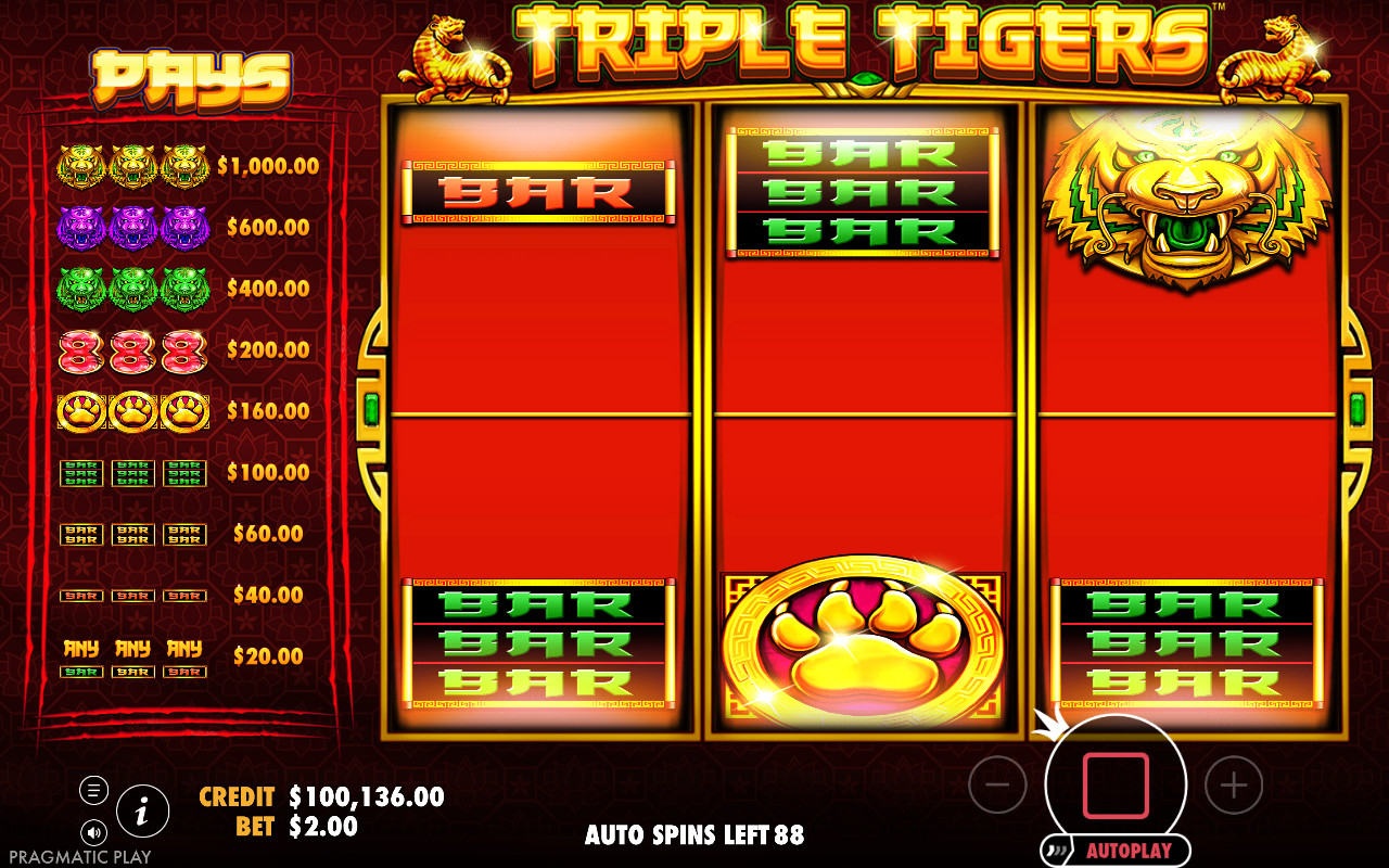 Triple Tigers gameplay