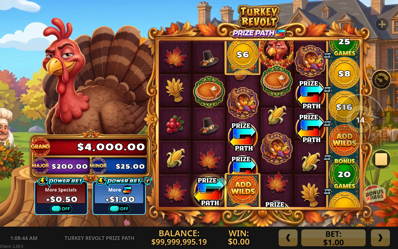 Turkey Revolt Prize Path gameplay