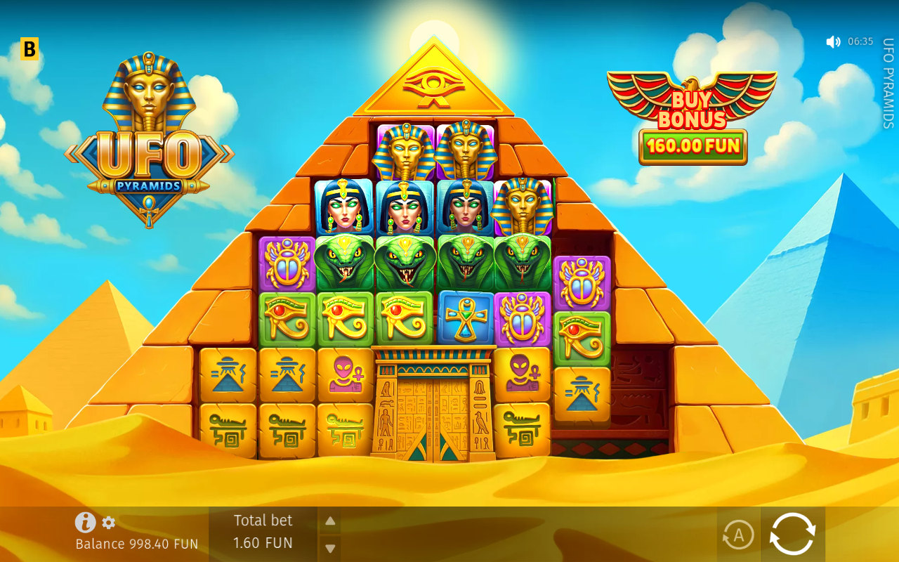 UFO Pyramids Slot Demo & Review | BGaming – 97.17% RTP