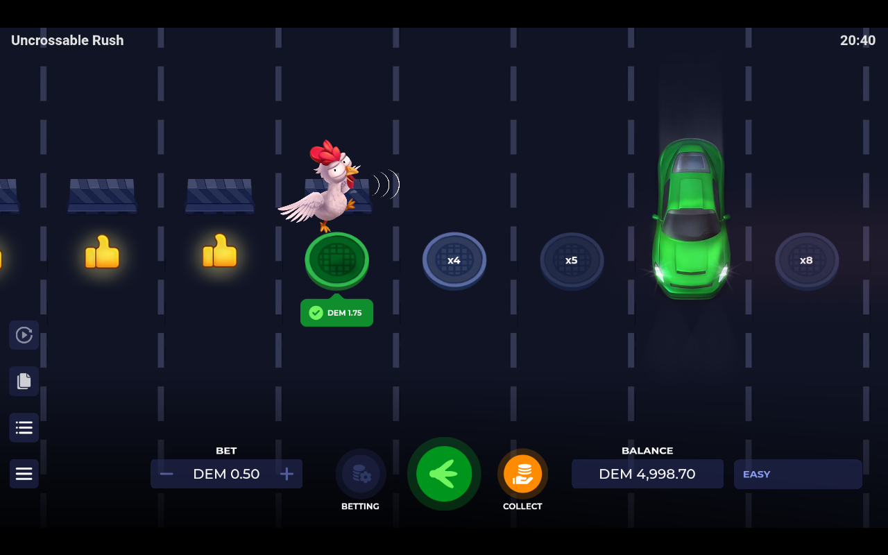 Uncrossable Rush base game