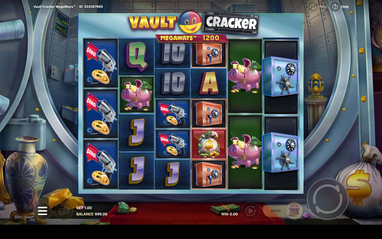 Vault Cracker Megaways gameplay