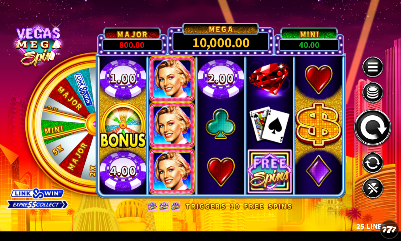 Vegas Mega Spin gameplay