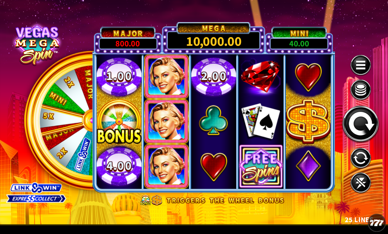 Vegas Mega Spin gameplay