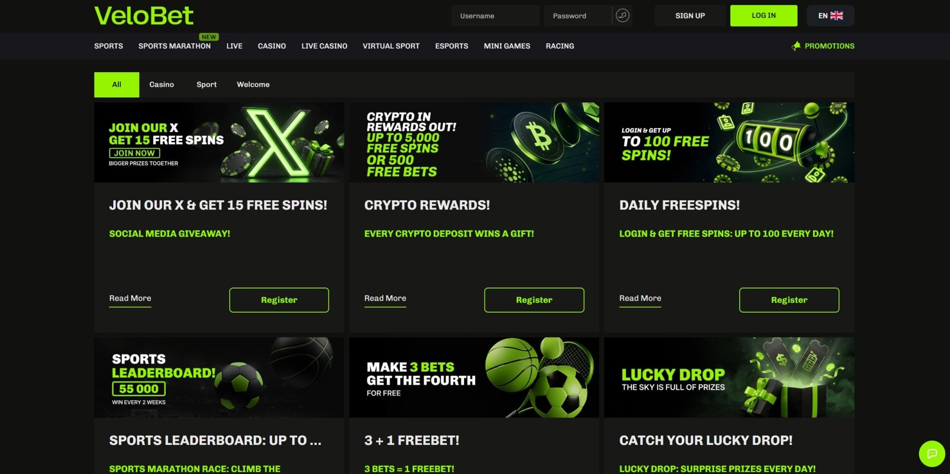 VeloBet Ongoing Promotions