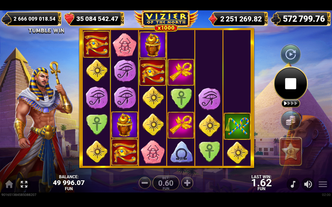 Vizier Of The North x1000 bonus round