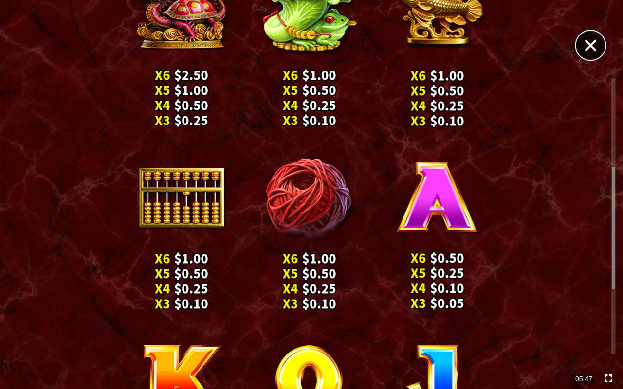 Wan Guan information screen