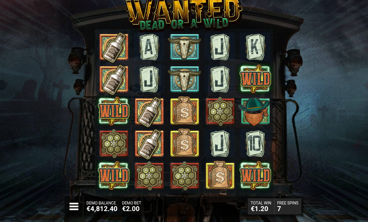 Wanted Dead or A Wild bonus round