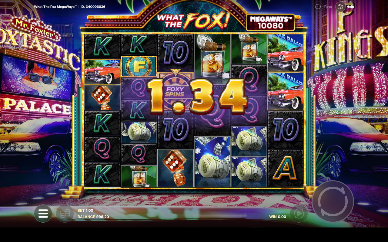What the Fox Megaways gameplay