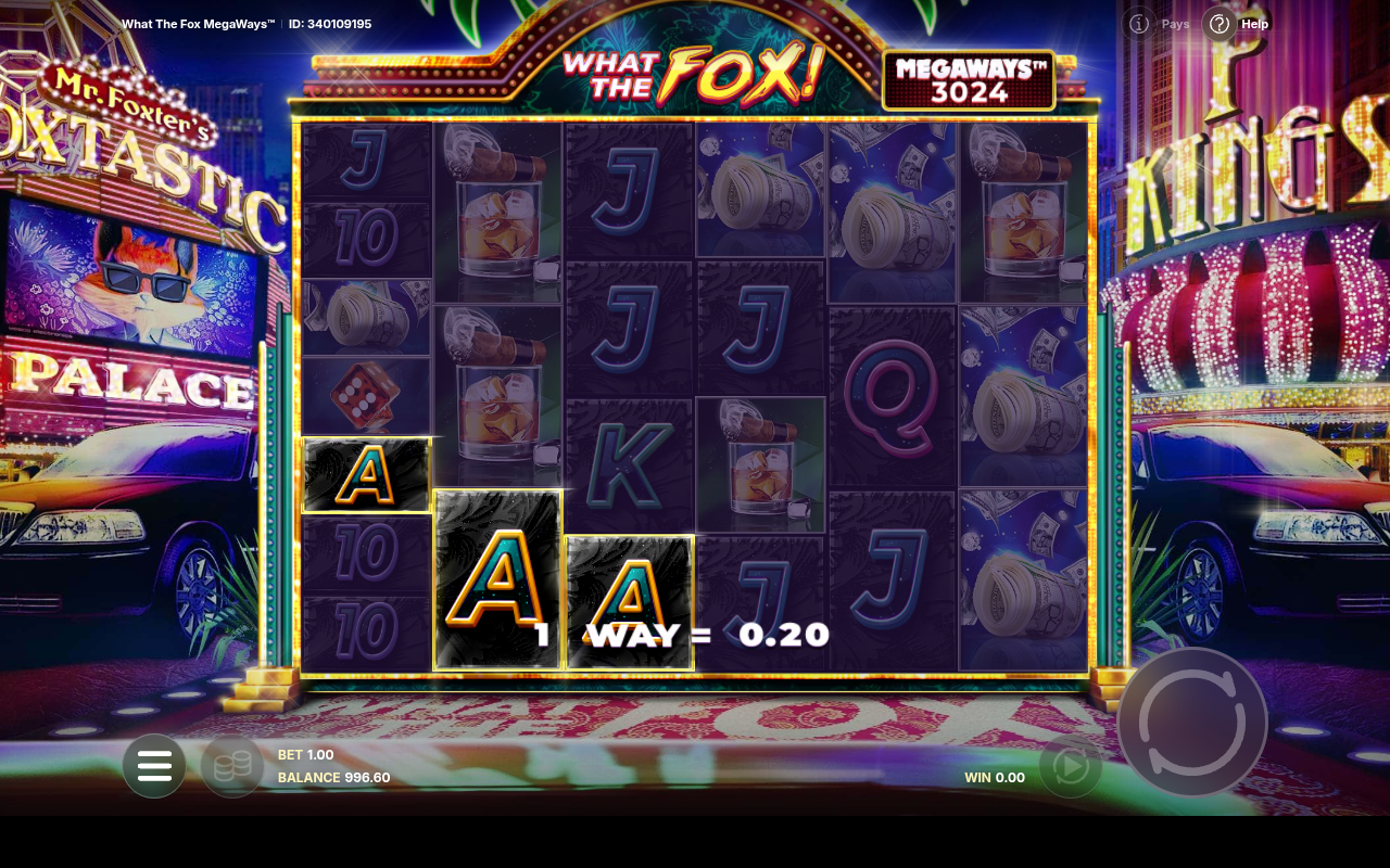 What the Fox Megaways gameplay