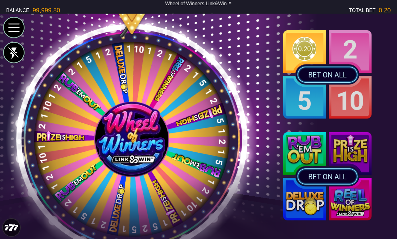Wheel of Winners Link&Win gameplay