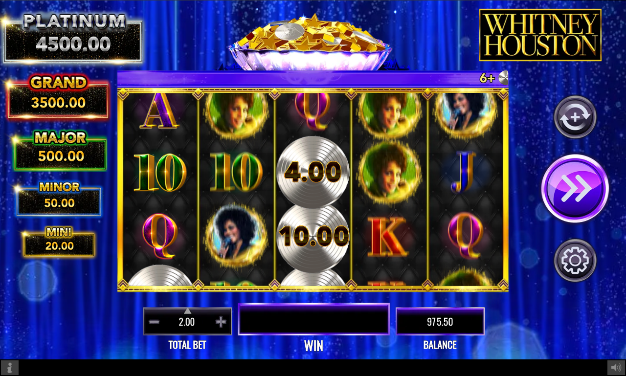 Whitney Houston gameplay