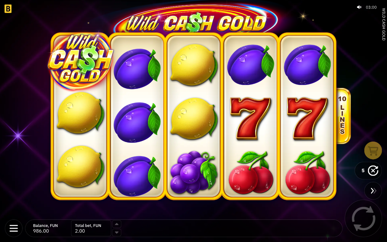 Wild Cash Gold gameplay