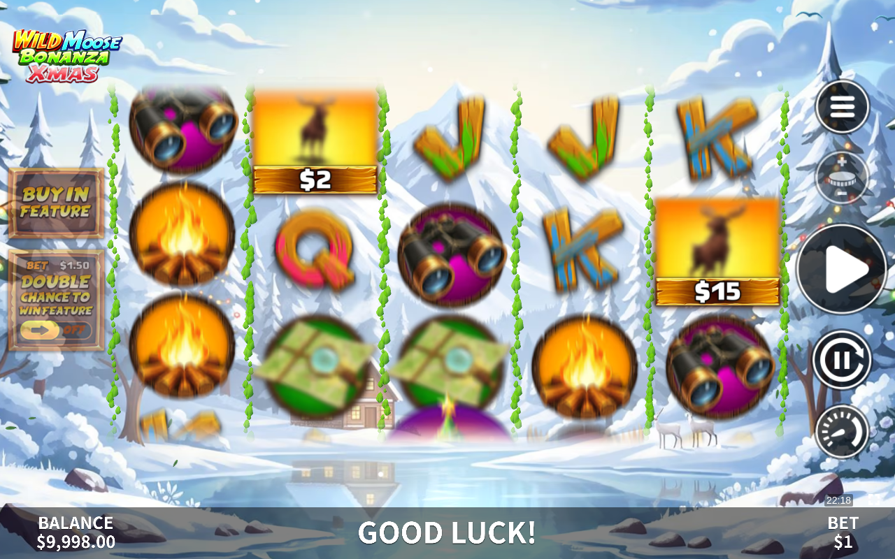 Wild Moose Bonanza Xmas gameplay