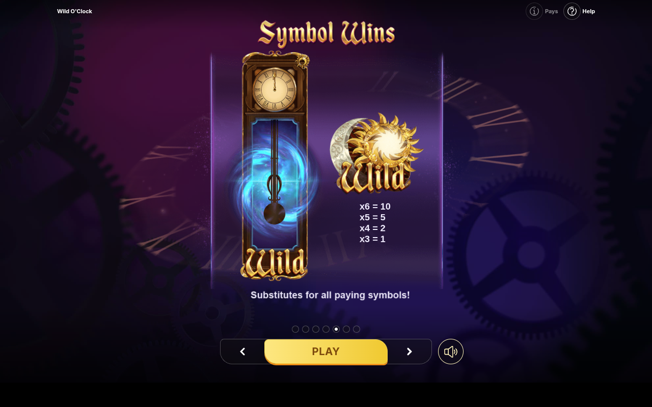 Wild O'Clock information screen
