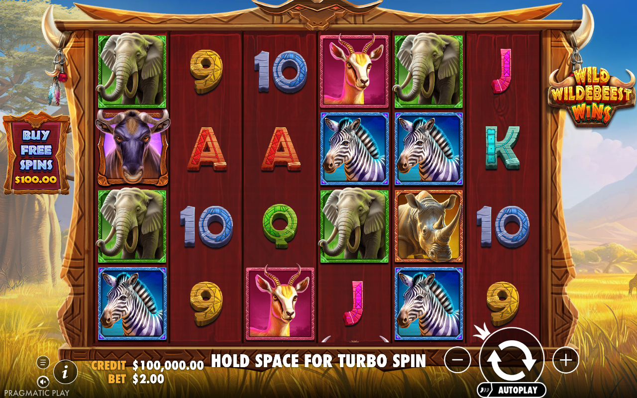 Wild Wildebeest Wins base game