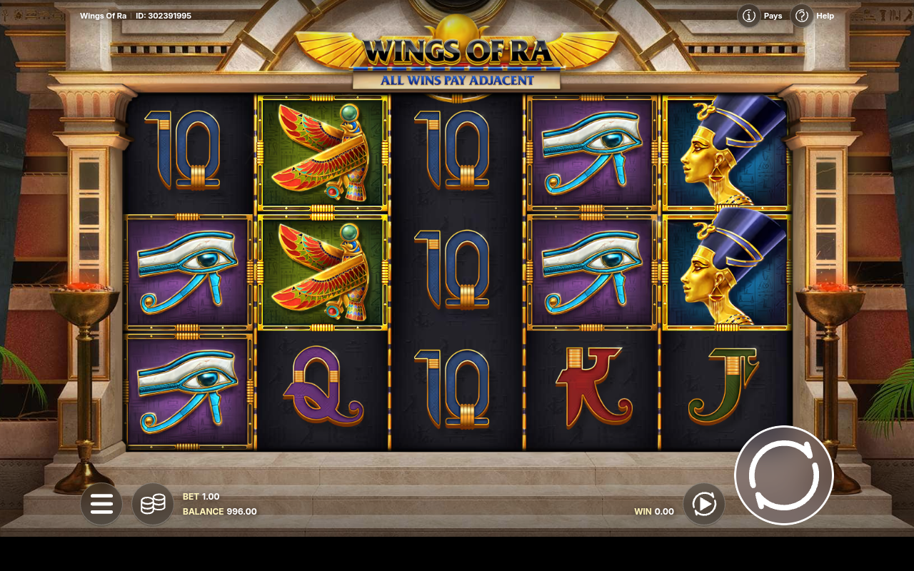 Wings of Ra gameplay