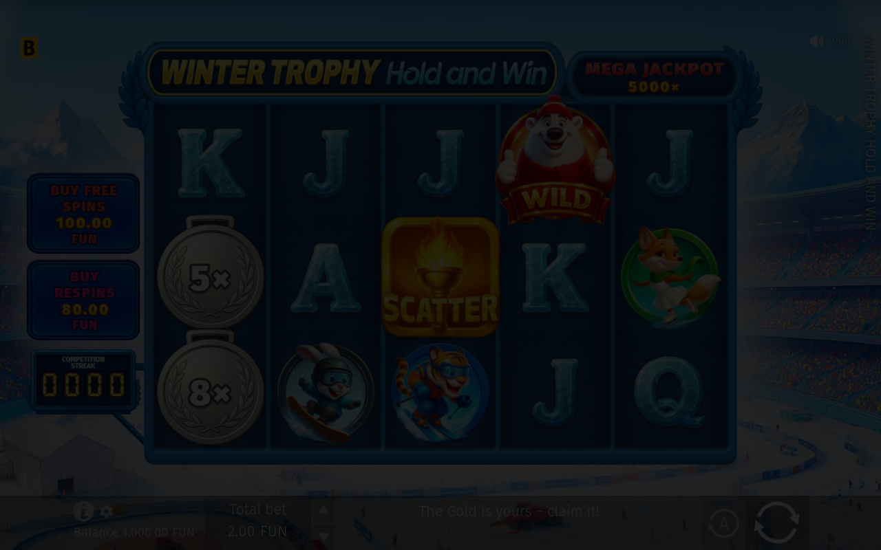 Winter Trophy Hold and Win base game
