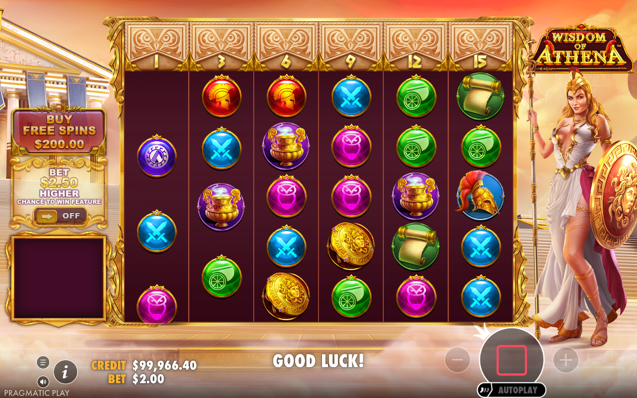 Wisdom of Athena gameplay