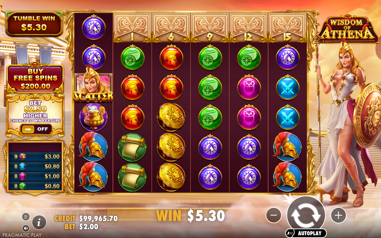 Wisdom of Athena gameplay