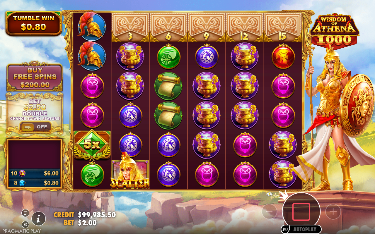 Wisdom of Athena 1000 gameplay