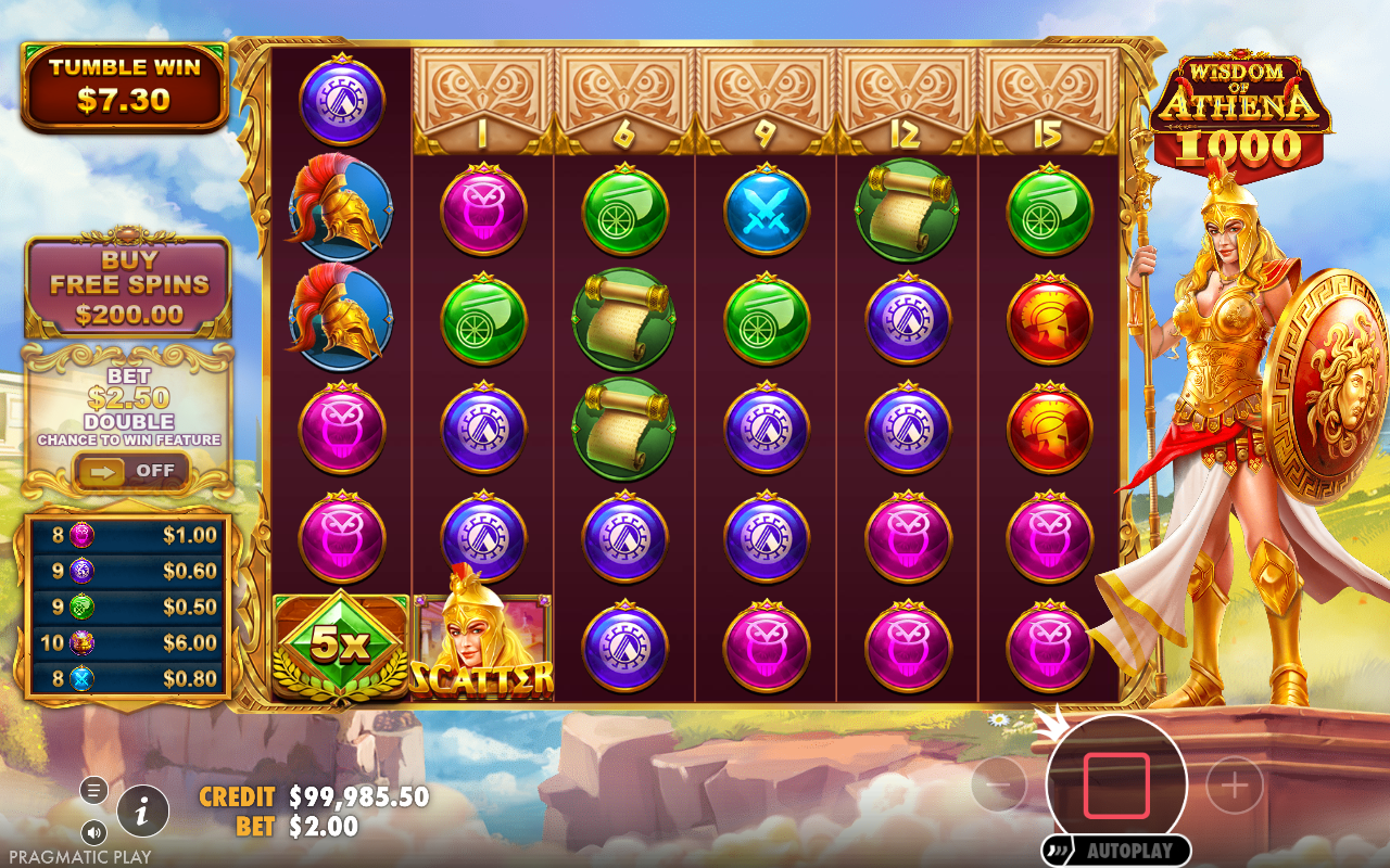 Wisdom of Athena 1000 gameplay
