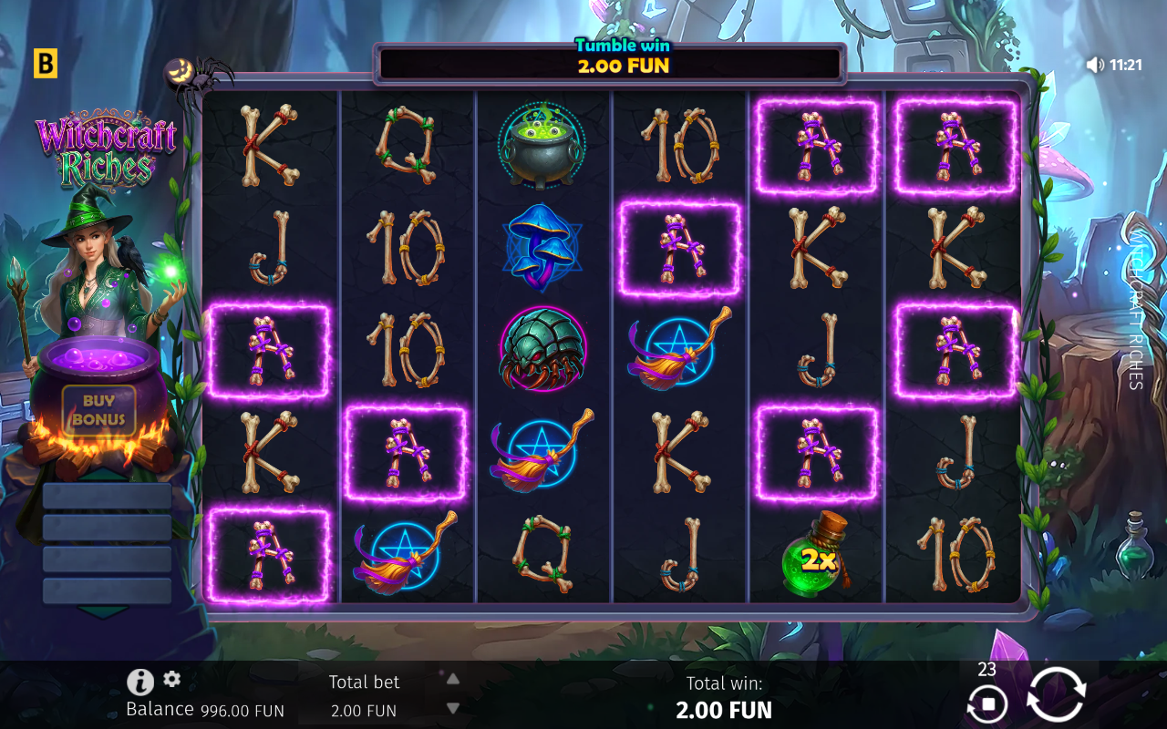 Witchcraft Riches gameplay