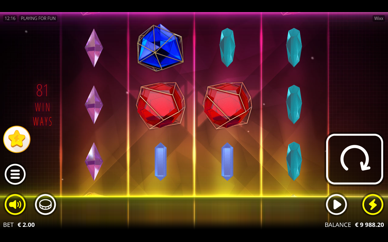 Wixx gameplay showing a booster respin