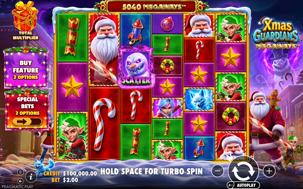Xmas Guardians Megaways base game