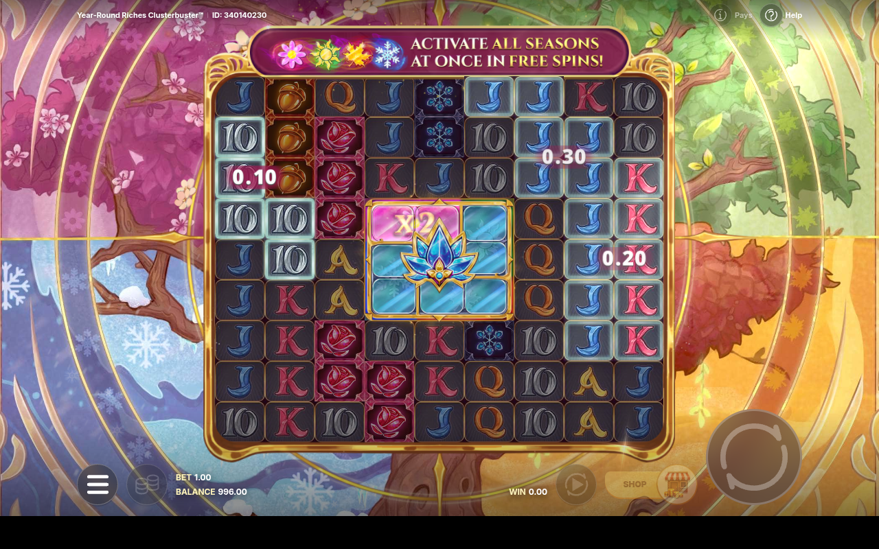 Year-Round Riches Clusterbuster gameplay