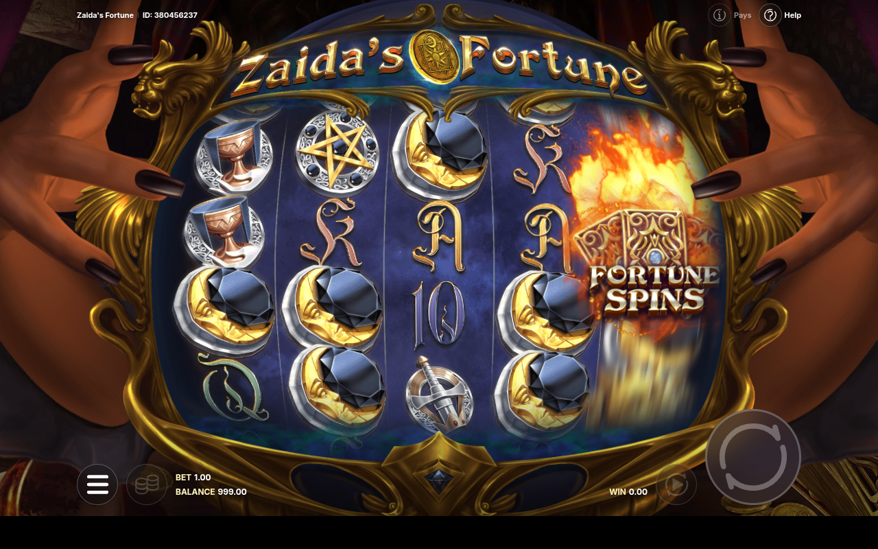 Zaida's Fortune gameplay