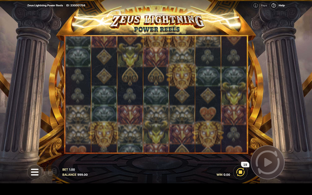 Zeus Lightning Power Reels gameplay