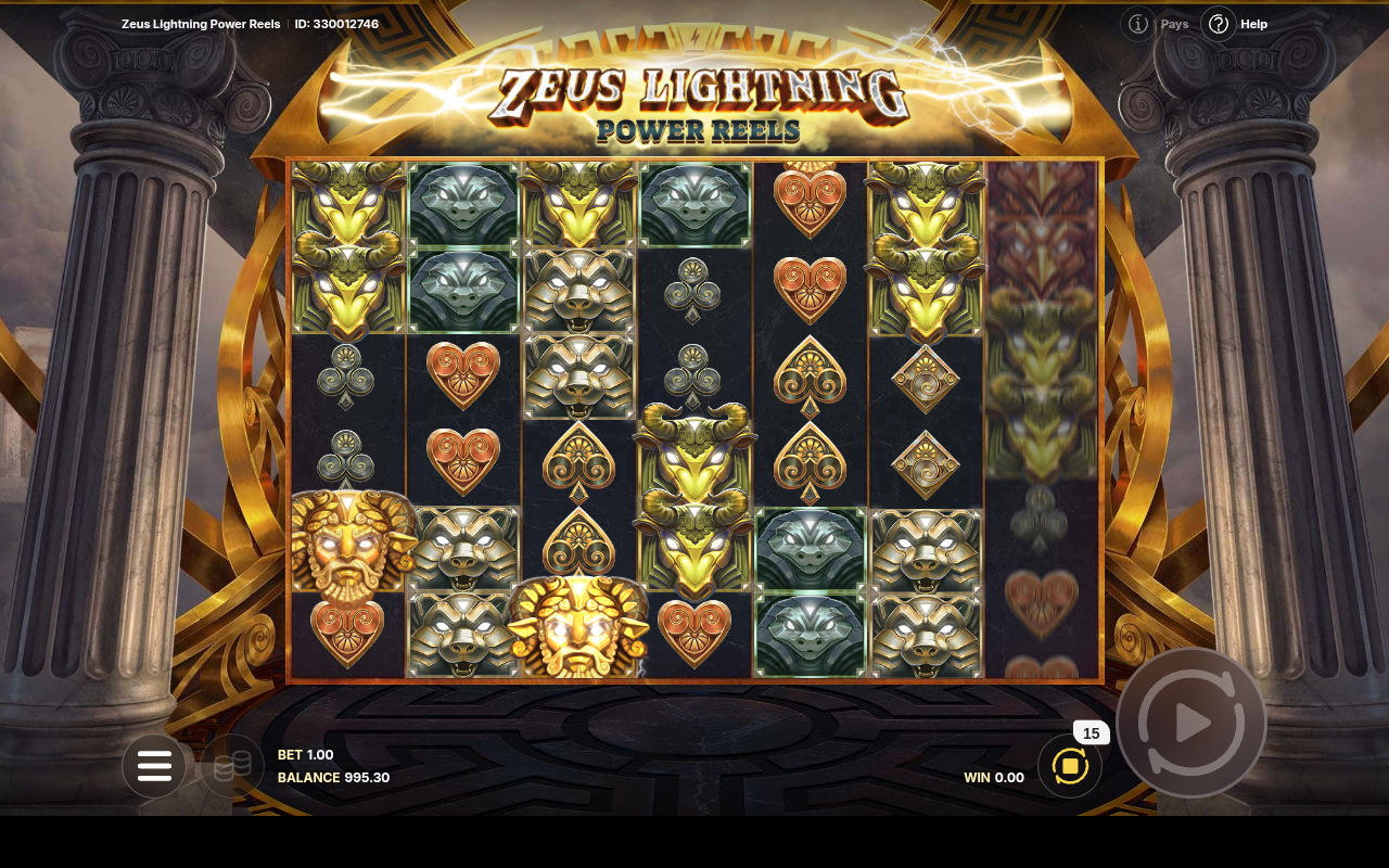 Zeus Lightning Power Reels gameplay
