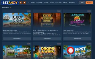 BetAhoy – Promotions page