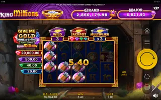 Give Me Gold: Mine n’ Shine POWER COMBO King Millions – Winning spin