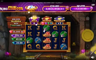 Give Me Gold: Mine n’ Shine POWER COMBO King Millions – Feature in play