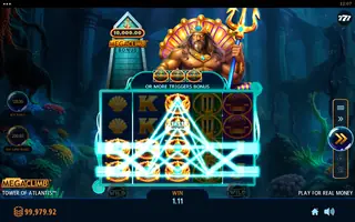 Tower Of Atlantis – Feature in play